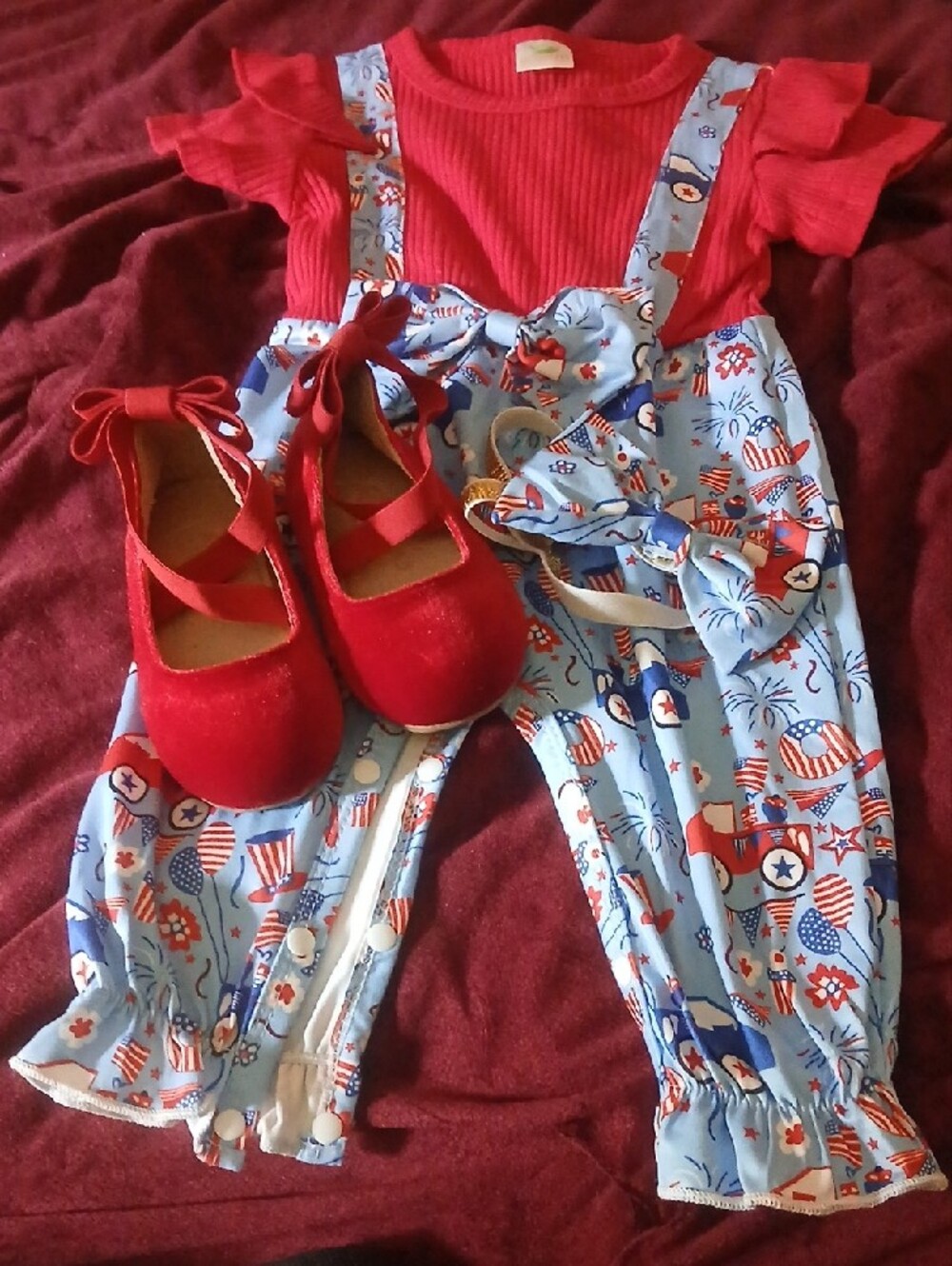 Fourth Of July Babygirl  Outfit Set